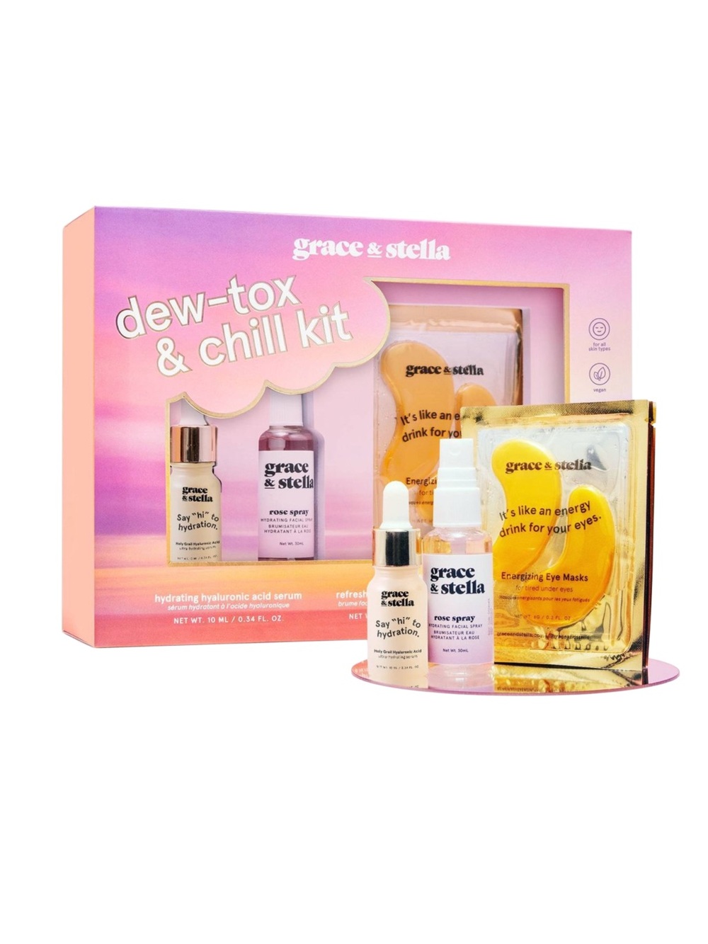 Grace & Stella Dew-tox & Chill Skincare Gift Set